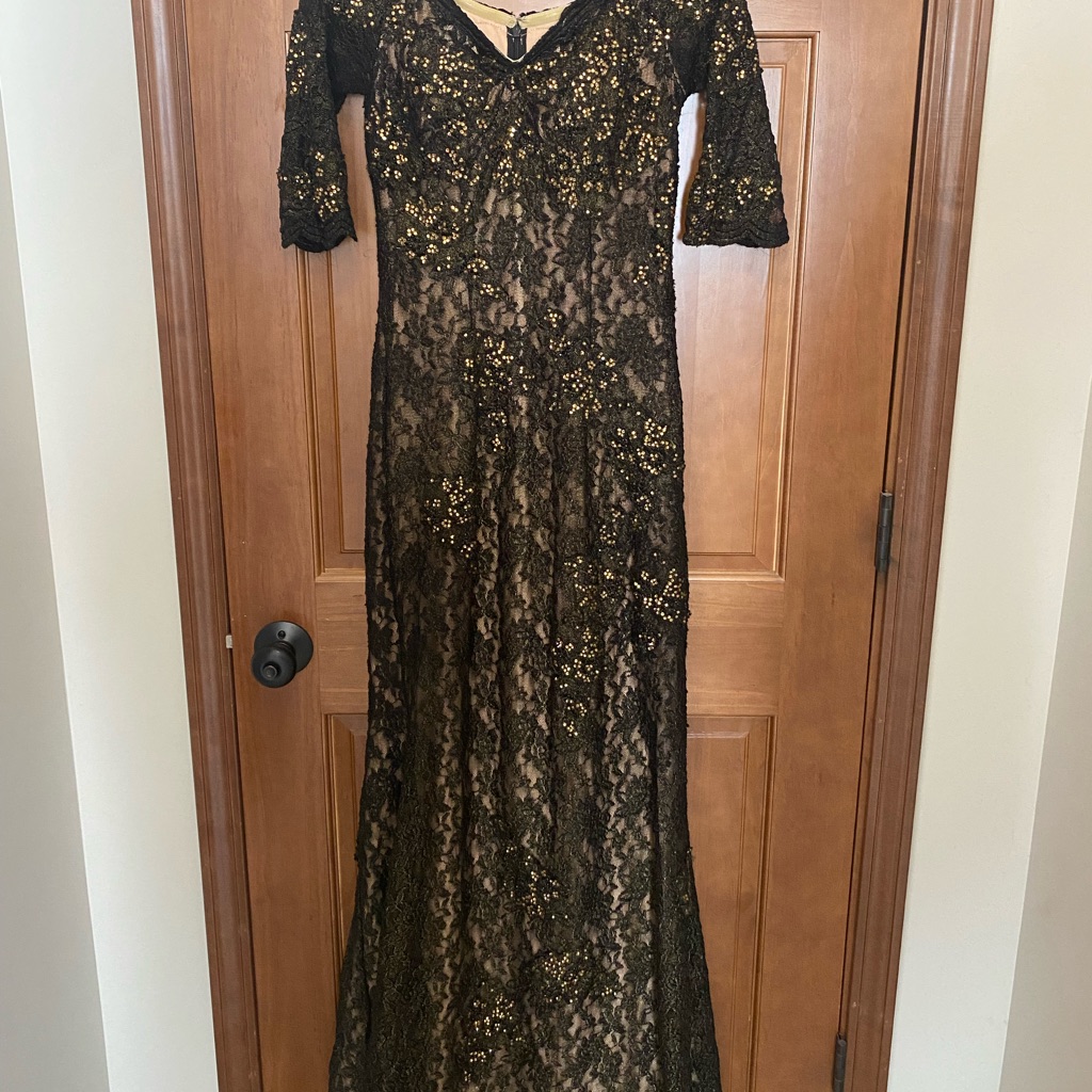 Black & Gold Jovani Gown